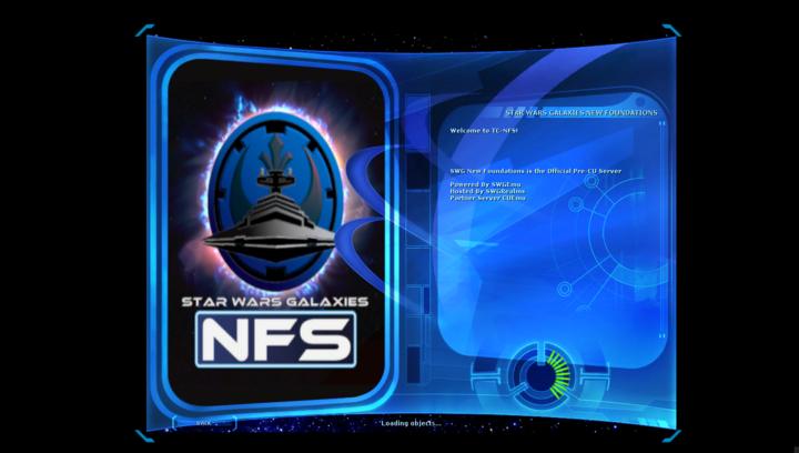 NFS test center login splash screen